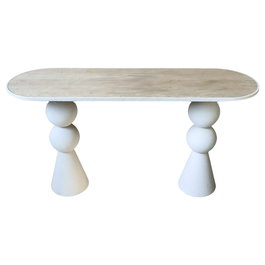 DKD Home Decor Consola de Metal y Madera Natural 150x45x80