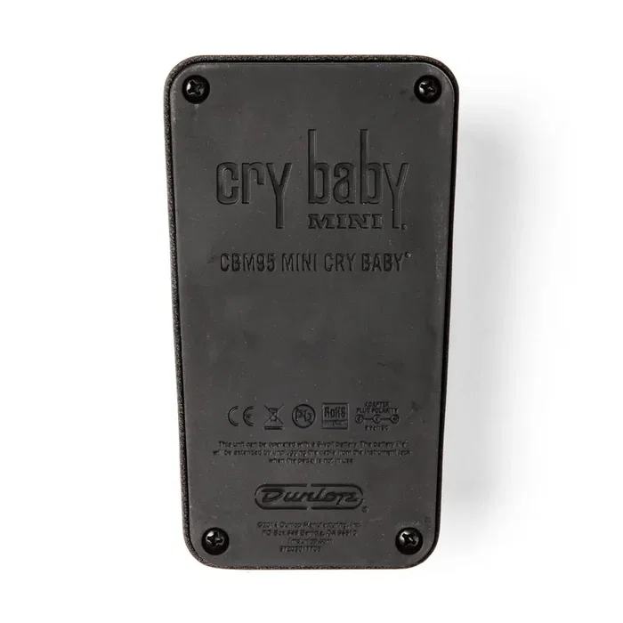 Dunlop CBM95 Cry Baby Mini Wah Pedal de Guitarra con Inductor Fasel y 3 Configuraciones de Voz Compacto