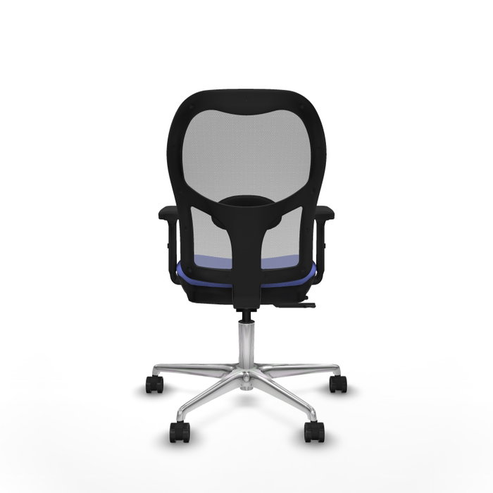 PIQUERAS Y CRESPO Silla de oficina Jorquera con mecanismo Sincro/Traslack Azul claro y Gris