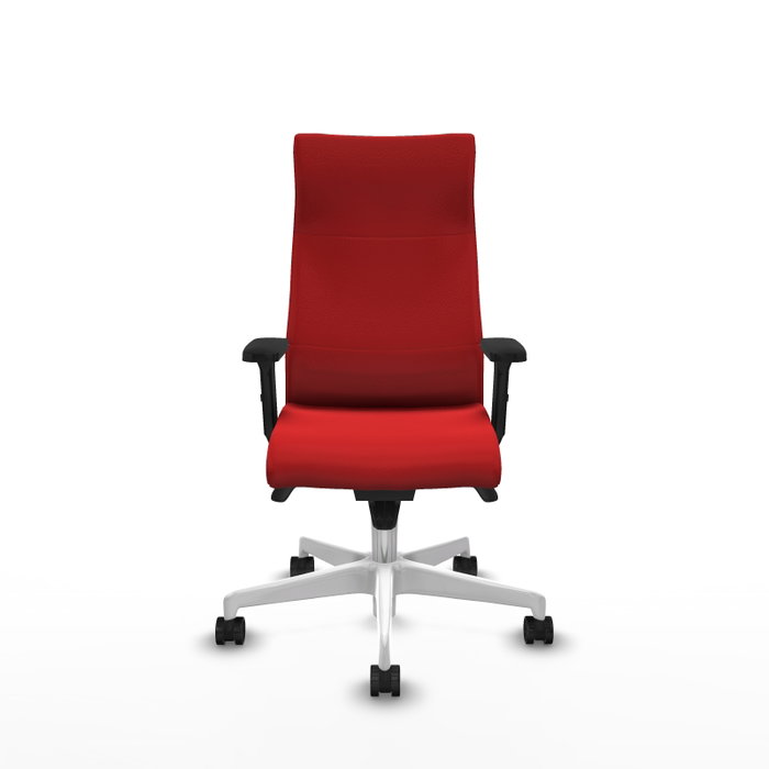 PIQUERAS Y CRESPO Sillón Albacete Rojo con Mecanismo Sincro y Brazos 2D