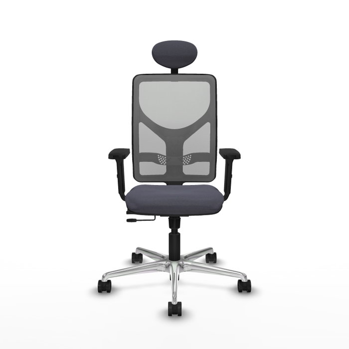 PIQUERAS Y CRESPO Silla de oficina Motilla con mecanismo Sincro/Traslack, Gris