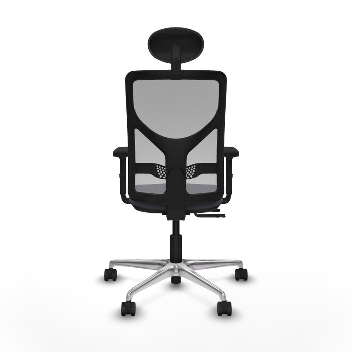 PIQUERAS Y CRESPO Silla de oficina Motilla con mecanismo Sincro/Traslack, Gris