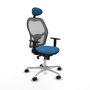 PIQUERAS Y CRESPO Silla de oficina Jorquera Azul claro y Gris