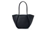 Lucky Bees Greta - Bolso de Hombro Negro en Cuero de Polivinilo
