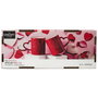 The Concept Factory Juego 2 Mugs Asa Corazón Rojo y Blanco 300 ml 'Amour' Love Is In The