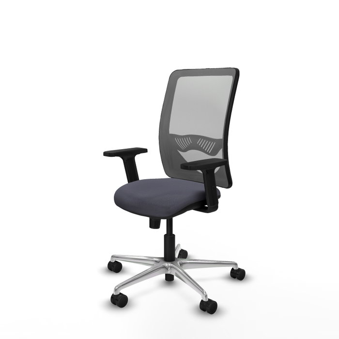 PIQUERAS Y CRESPO Silla de oficina Zulema con mecanismo Sincro, Gris