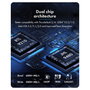 ICY BOX Diamond Case 1980 Thunderbolt 5 M.2 NVMe Case Negro