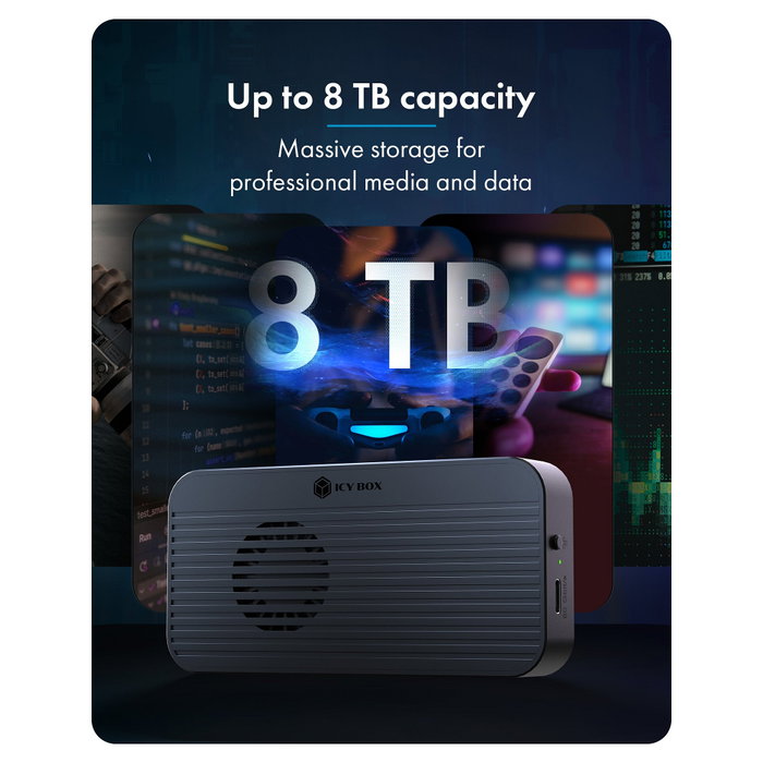 ICY BOX Diamond Case 1980 Thunderbolt 5 M.2 NVMe Case Negro ICY BOX Diamond Case 1980 Thunderbolt 5 M.2 NVMe Case Negro