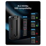 ICY BOX Diamond Case 1980 Thunderbolt 5 M.2 NVMe Case Negro