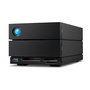 LaCie 2big Dock V2 Unidad de Escritorio RAID de 48TB con Thunderbolt 3, USB 3.2 Gen 2, DisplayPort 1.4, Color Negro, compatible con Mac/Windows