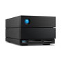 LaCie 2big Dock V2 Unidad de Escritorio RAID de 48TB con Thunderbolt 3, USB 3.2 Gen 2, DisplayPort 1.4, Color Negro, compatible con Mac/Windows