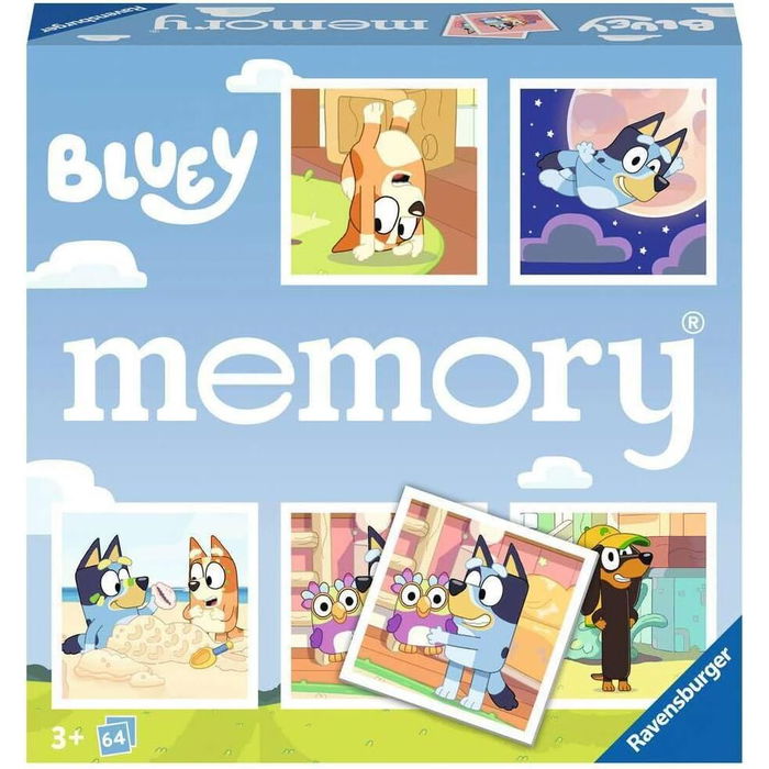 Ravensburger Juego Memory Bluey 64 Cartas +3 años
