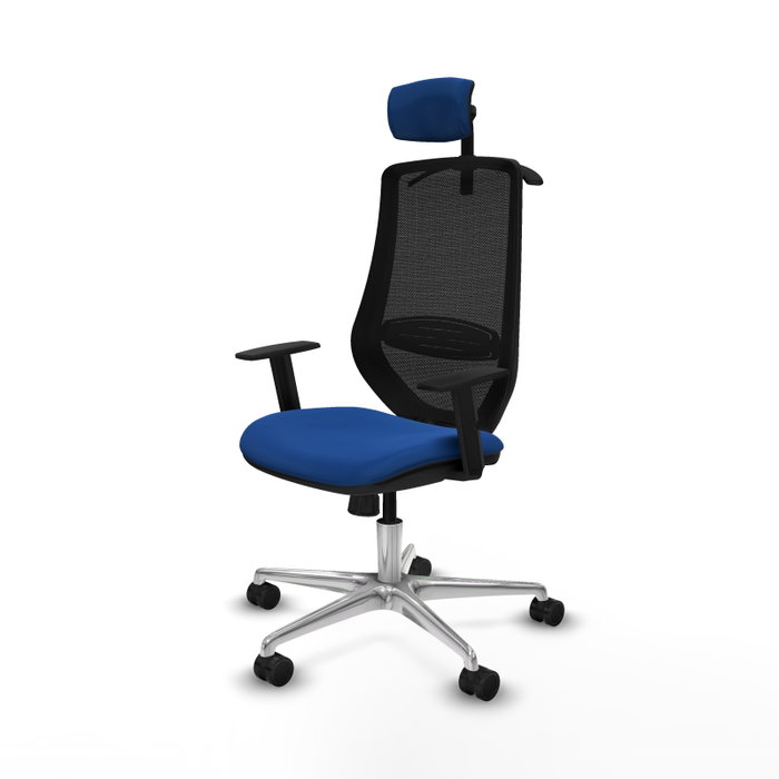PIQUERAS Y CRESPO Silla de oficina Mardos con mecanismo Sincro, Azul y Negro PIQUERAS Y CRESPO Silla de oficina Mardos con mecanismo Sincro, Azul y Negro