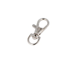 Innspiro Mosquetón Anilla D Zamak Níquel 9,8mm (5 unidades)