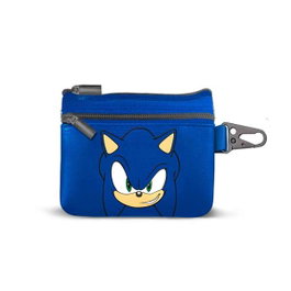 Karactermania Monedero Slim PU Sonic Face Azul