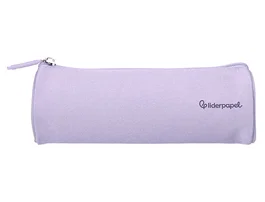 Liderpapel Estuche portatodo Classic cilíndrico ancho lila