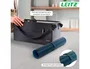 Leitz Alfombrilla de Escritorio Grande 80x40 cm Azul Oscuro, Protectora Impermeable para Teclado y Ratón