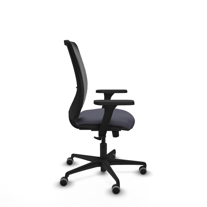 PIQUERAS Y CRESPO Silla de oficina Zulema con mecanismo Sincro, Gris oscuro y Negro PIQUERAS Y CRESPO Silla de oficina Zulema con mecanismo Sincro, Gris oscuro y Negro
