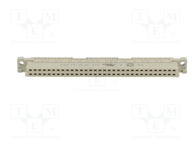 HARTING Conector DIN 41612 hembra de 64 pines recto THT