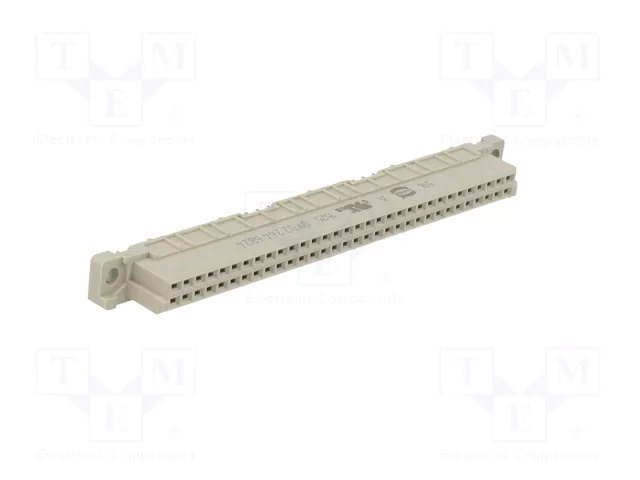 HARTING Conector DIN 41612 hembra de 64 pines recto THT