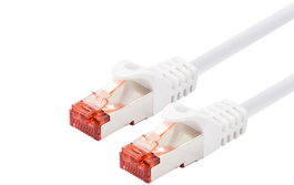 LOGON PROFESSIONAL Cable de Red Patch Cable S/FTP PIMF 2M CAT6 Blanco TCR66SS020WH
