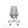 PIQUERAS Y CRESPO Silla de oficina Elche con mecanismo Asincro, Gris claro y Blanco