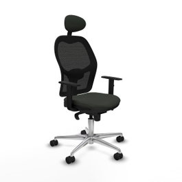 PIQUERAS Y CRESPO Silla de oficina Jorquera con mecanismo Sincro, color Negro