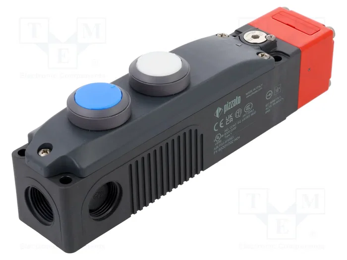 PIZZATO ELETTRICA Interruptor de seguridad FY NC x2 gris-rojo