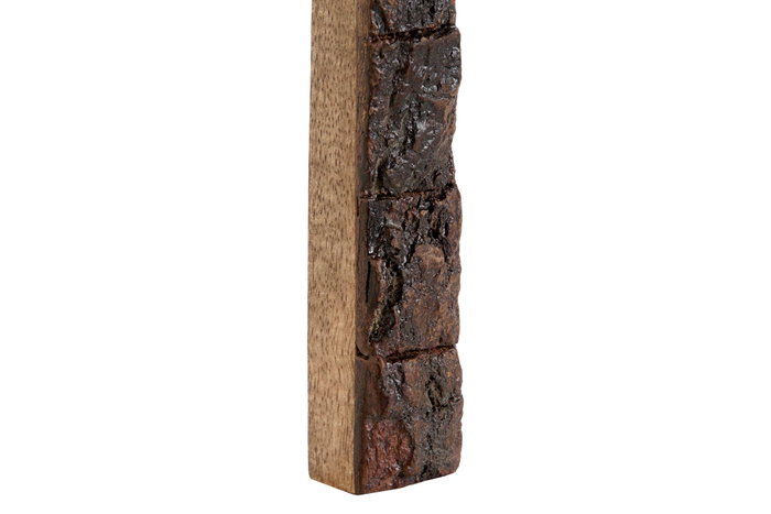 DKD Home Decor Set de 2 Utensilios de Mango Marrón Oscuro 30x2x8 cm