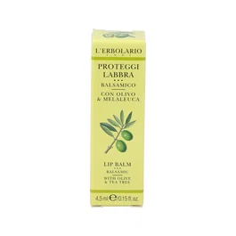 L'Erbolario Labios Protector Olivo y Árbol de Té 4,5 ml - Protector labial natural con aceite de oliva, tea tree y ceramidas