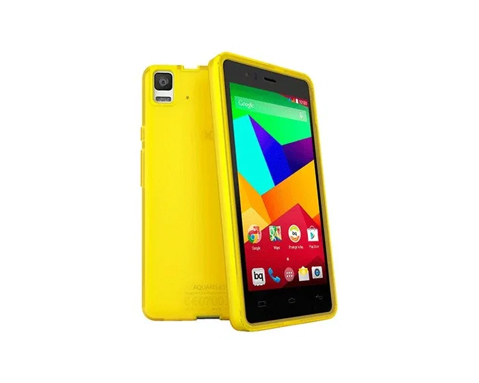 BQ Funda Cristal Case Amarillo para Aquaris E4 BQ Funda Cristal Case Amarillo para Aquaris E4