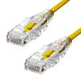 ProXtend Ultra Slim CAT6 U/UTP CU LSZH Cable Ethernet Amarillo 3m