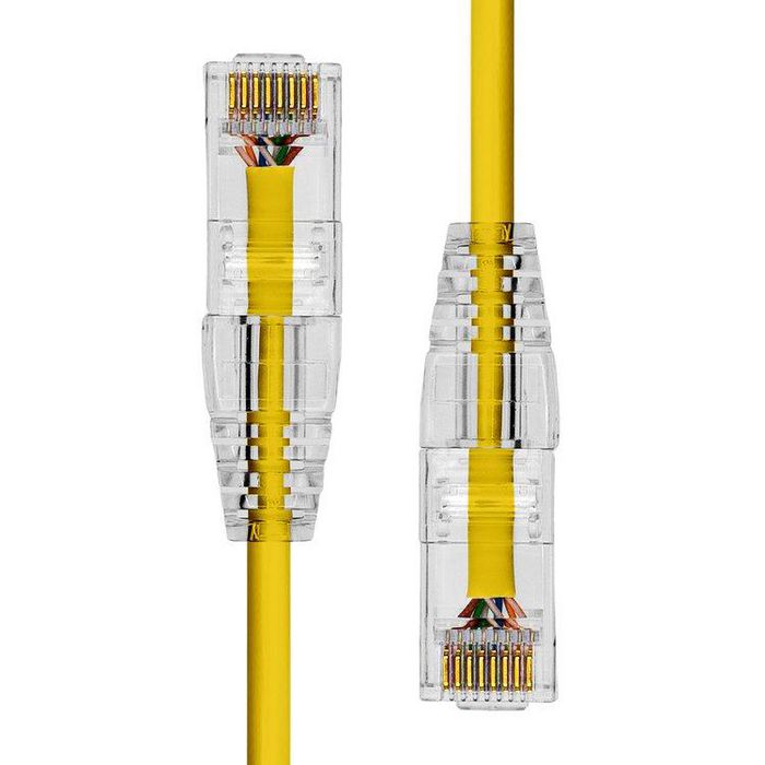 ProXtend Ultra Slim CAT6 U/UTP CU LSZH Cable Ethernet Amarillo 3m