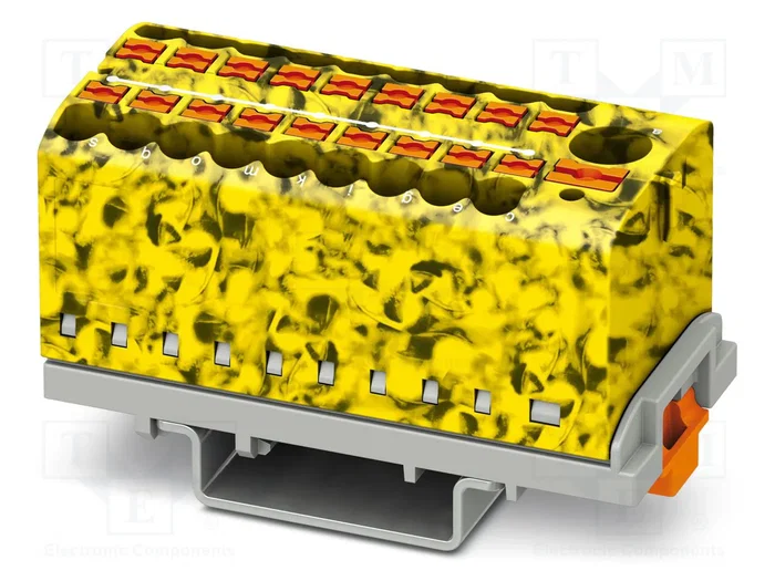 PHOENIX CONTACT PTFIX 6/18X2,5-NS35-FE con 19 bornas PHOENIX CONTACT PTFIX 6/18X2,5-NS35-FE con 19 bornas
