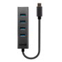 Lindy Hub USB 3.2 Gen 1 de 4 Puertos Tipo A a Tipo C, Gris