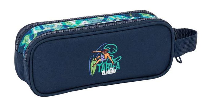 Portatodo Doble El Niño Kook Azul marino 21 x 8 x 6 cm