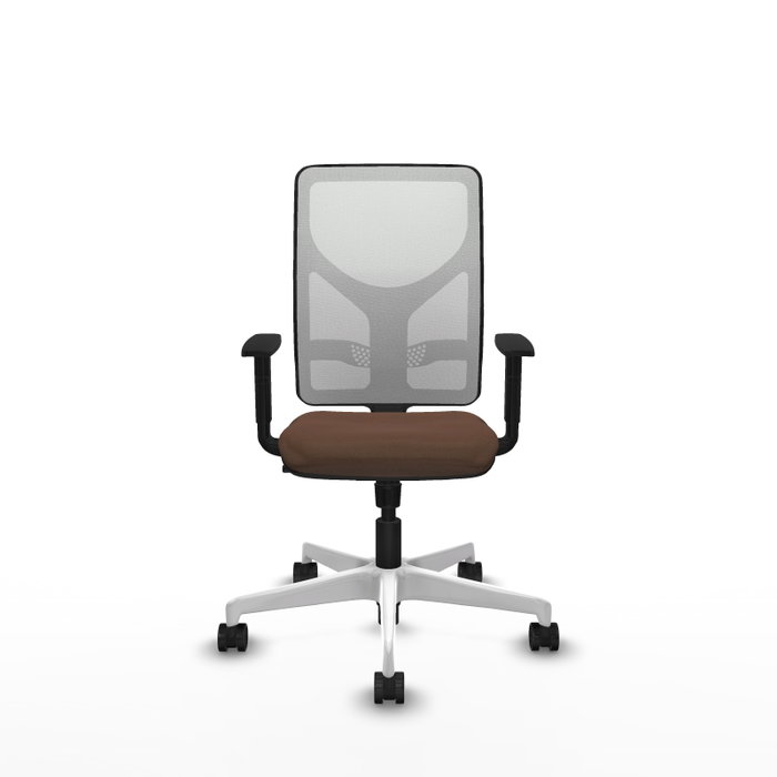 PIQUERAS Y CRESPO Silla de oficina Motilla con mecanismo Sincro, Marrón y Blanco PIQUERAS Y CRESPO Silla de oficina Motilla con mecanismo Sincro, Marrón y Blanco
