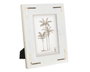 DKD Home Decor Marco de Fotos de Mármol y Latón 10x15 Natural Blanco y Dorado