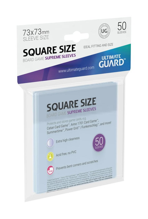 Ultimate Guard Supreme Sleeves Fundas de Cartas del Juego de Mesa Cuadrado (50)