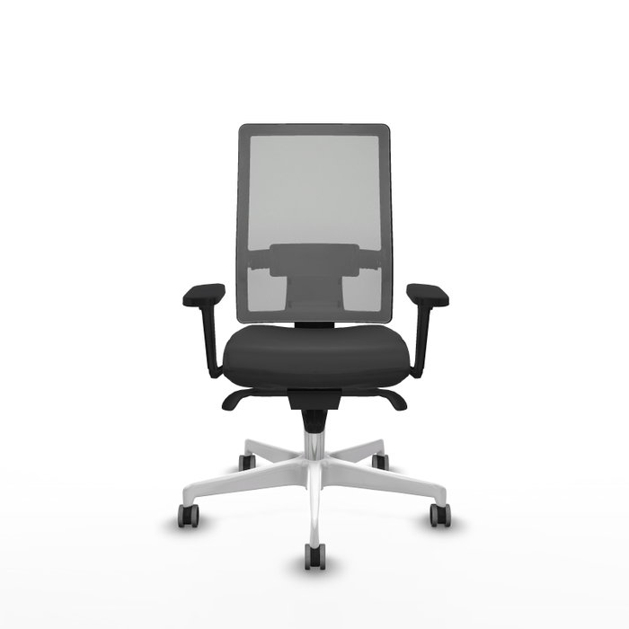 PIQUERAS Y CRESPO Silla de oficina Horna con mecanismo Sincro, Brazos 3D y Malla Gris PIQUERAS Y CRESPO Silla de oficina Horna con mecanismo Sincro, Brazos 3D y Malla Gris