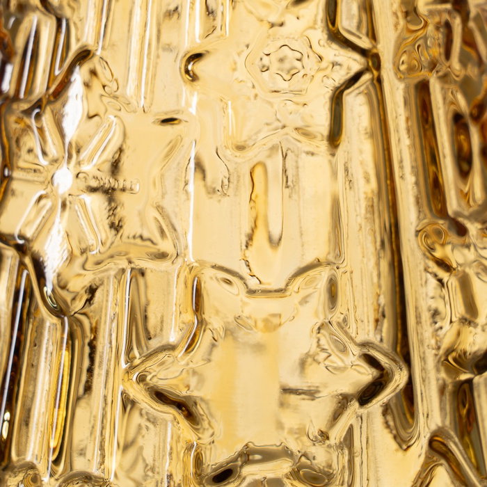 Árbol Navidad Amarillo Vidrio Reciclado 13 X 13 X 34 cm