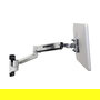 Ergotron LX HD Brazo de Montaje en Pared para Pantalla de 116.8 cm (46"), Soporte Sit-Stand, 13.6 kg, Plata, Giro 360°, Inclinación 80°