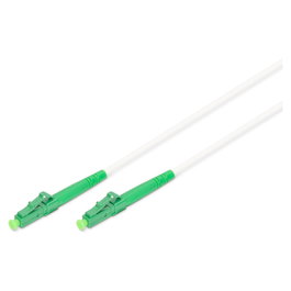 Digitus LWL Patchkabel LCA -> LCA 5.00m Singlemode Simple Cable de Fibra Óptica Monomodo LC/APC a LC/APC Verde Blanco 5m