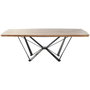 DKD Home Decor Mesa de Comedor de Acacia y Metal 220x100x76