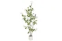 DKD Home Decor Planta Artificial Hibisco Verde Blanco 60x60x160 cm 2 Unidades