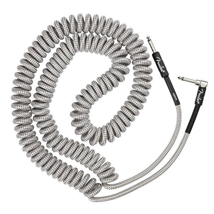 Fender Cable de instrumento Deluxe Series rizado white tweed 30 pies