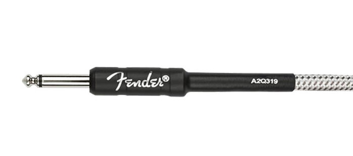 Fender Cable de instrumento Deluxe Series rizado white tweed 30 pies