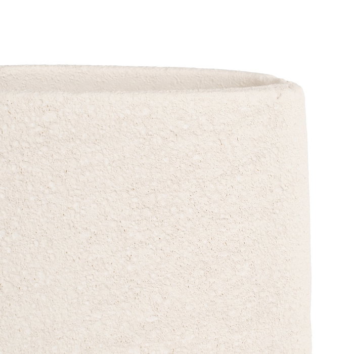 Jarrón Blanco Cerámica Decoración 16 X 40 cm