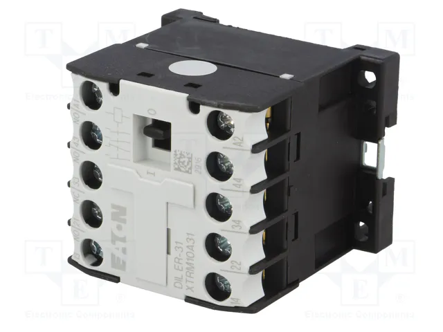EATON ELECTRIC Contactor DILER 4-polar 24VAC 6A