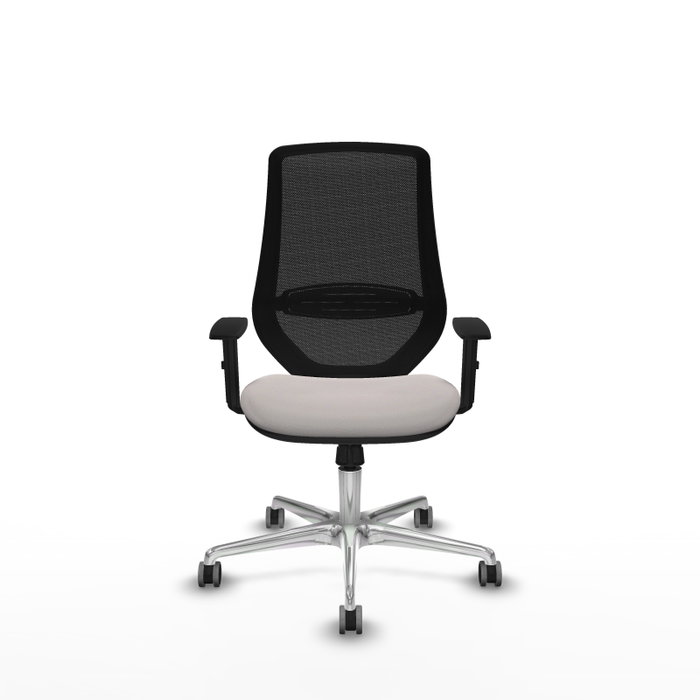 PIQUERAS Y CRESPO Silla de oficina Mardos con mecanismo Sincro, Blanco/Negro PIQUERAS Y CRESPO Silla de oficina Mardos con mecanismo Sincro, Blanco/Negro